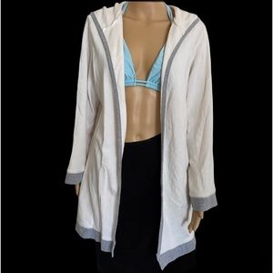 ADDISON MEADOW Hooded Loungewear Robe Cardigan Size M